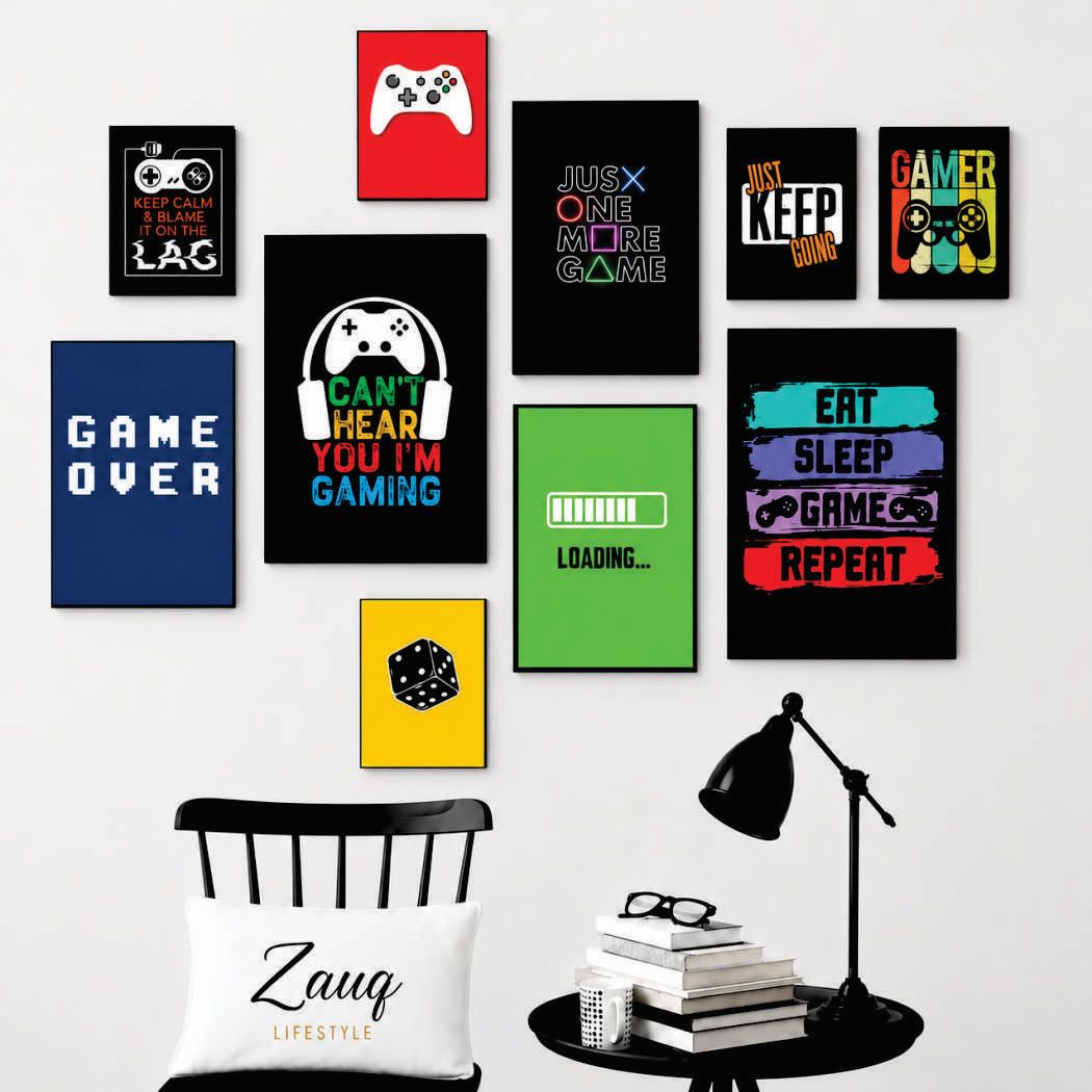 Gaming Wall Art Set – 10 Frames
