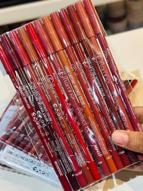 Flormar Lip Liner Pencil – Pack of 12 | Nude Shades
